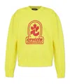 Dsquared2 Printed Sweatshirt In Yellow