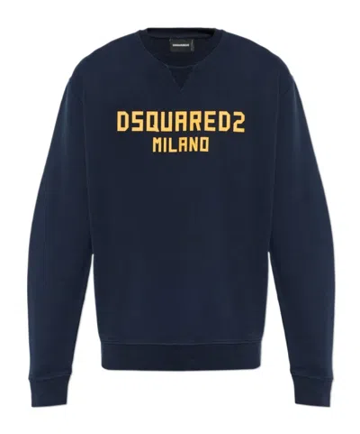 Dsquared2 Long-sleeved Sweatshirt In Blue