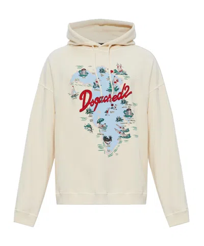 Dsquared2 Long-sleeved Sweatshirt In Neutral