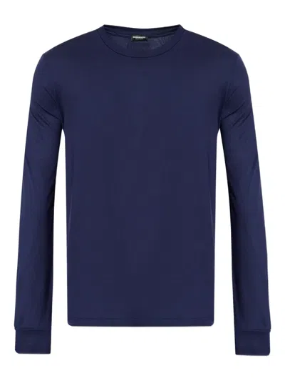 Dsquared2 Long-sleeved T-shirt In Blue