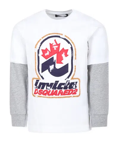 Dsquared2 Long-sleeved T-shirt In White