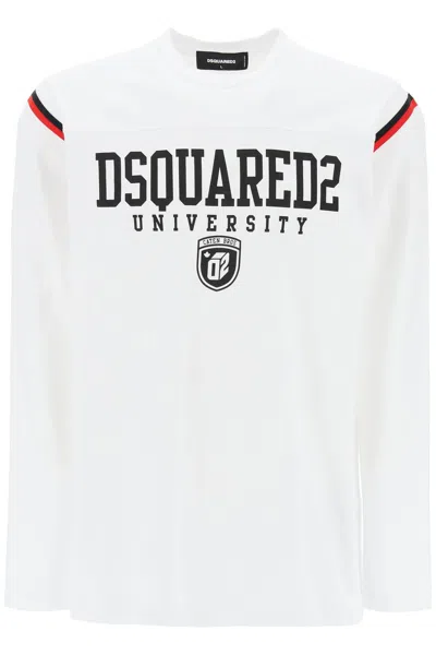DSQUARED2 LONG-SLEEVED VARSITY T-SHIRT