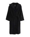 Dsquared2 Long-sleeved Waist Robe In Black