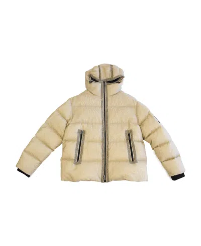 Dsquared2 Long-sleeved Zipper Cotton Suit In Nude