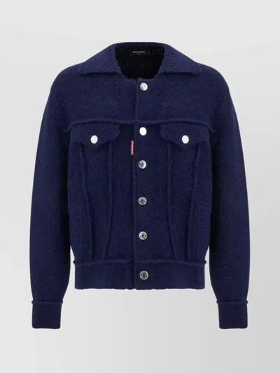 DSQUARED2 LONG SLEEVES WOOL BLEND JACKET