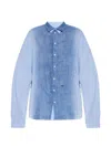 Dsquared2 Long-sleeve Buttoned Shirt In Blue