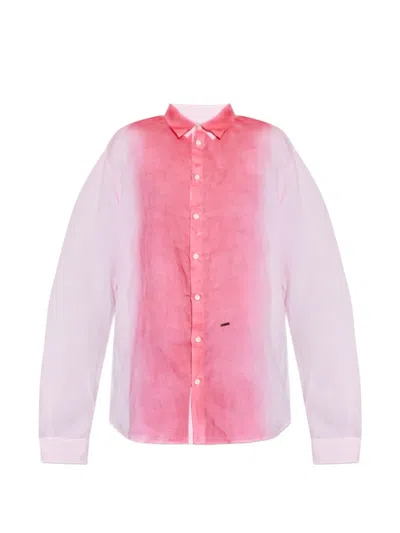 Dsquared2 Long-sleeved Buttoned Shirt In Multi