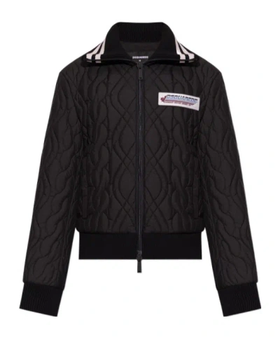 Dsquared2 Long-sleeve Casual Jacket In Black