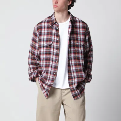 Dsquared2 Long-sleeve Plaid Shirt In Gray