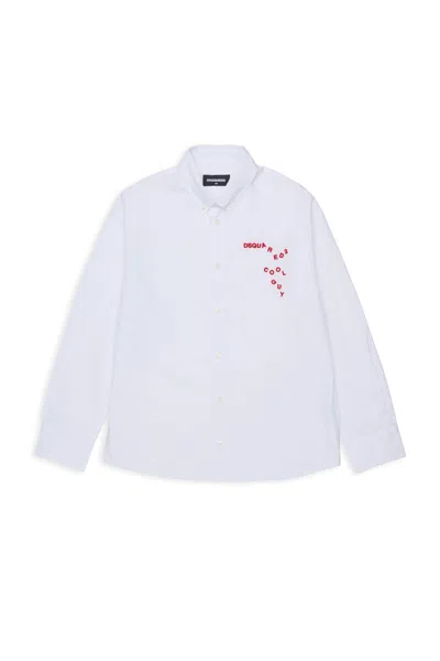 Dsquared2 Long-sleeve Shirt With Logo In White