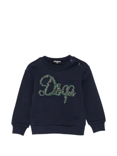 Dsquared2 Kids' Long-sleeve Sweatshirt In Blue