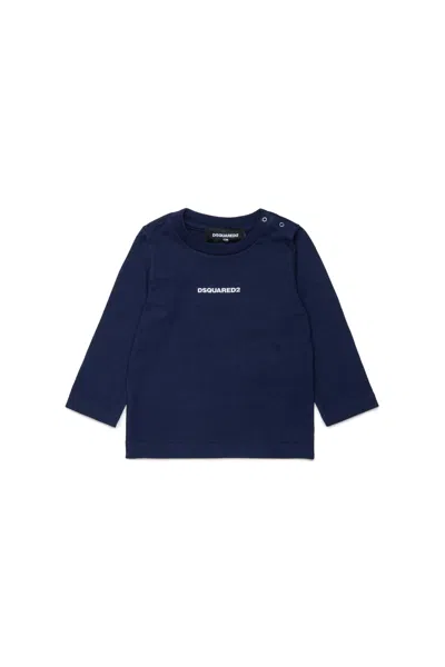 Dsquared2 Long-sleeve T-shirt With Logo In Black