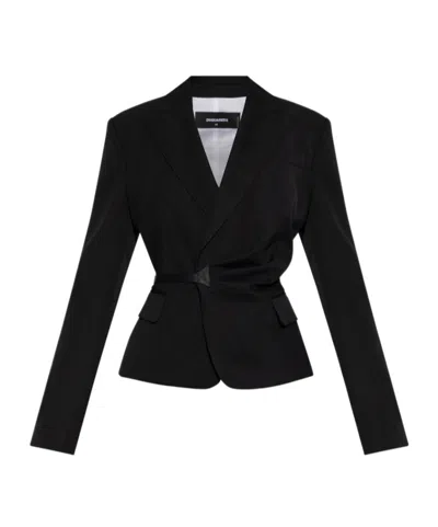 Dsquared2 Long-sleeved Casual Jacket In Black