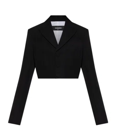 Dsquared2 Long-sleeved Casual Jacket In Black