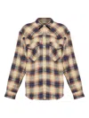 Dsquared2 Plaid Button-down Shirt With Chest Pockets In White