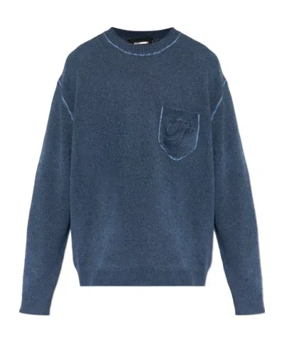 Dsquared2 Long-sleeved Sweater In Blue