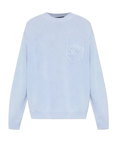 Dsquared2 Long-sleeved Sweater In Blue