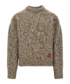 Dsquared2 Virgin Wool-blend Yarn Sweater In Brown