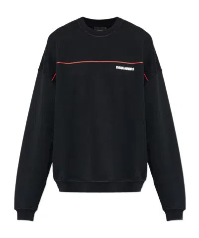 Dsquared2 Long-sleeved Sweatshirt In Black