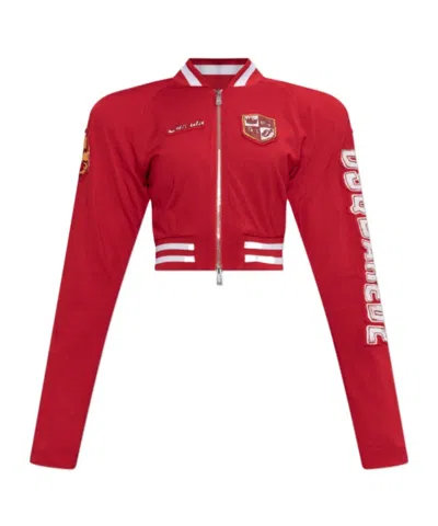 Dsquared2 Long-sleeved Sweatshirt In Red