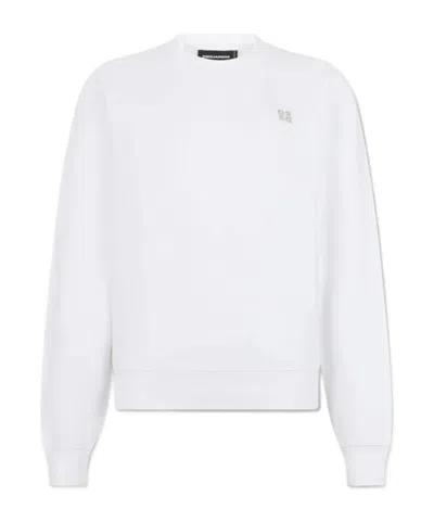 Dsquared2 Long-sleeved Sweatshirt In White