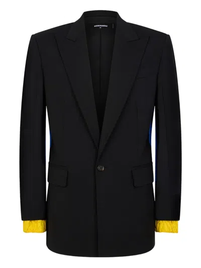 Dsquared2 Long-sleeves Blazer In Blue