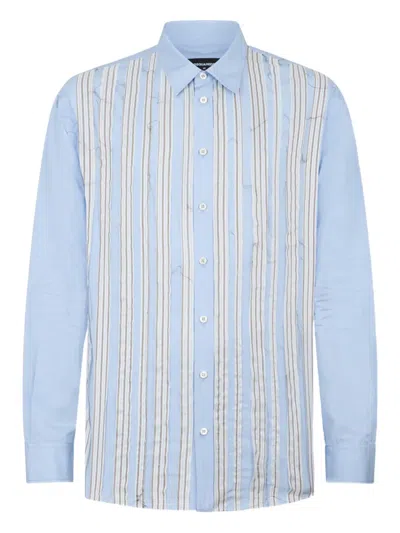 Dsquared2 Long-sleeves Shirt In Blue