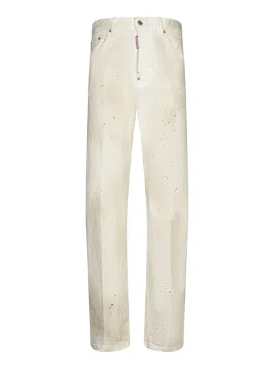 DSQUARED2 LOOSE 642 IVORY JEANS