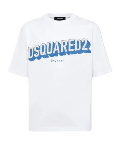 DSQUARED2 DSQUARED2 LOGO PRINTED CREWNECK T-SHIRT