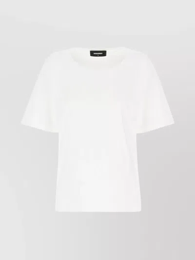 Dsquared2 Loose Fit Cotton T-shirt In White