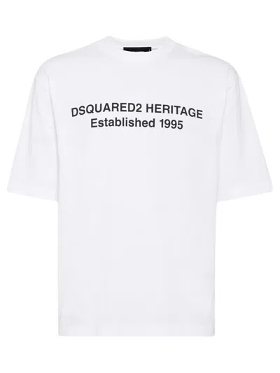 Dsquared2 Loose Fit Heritage T-shirt In White