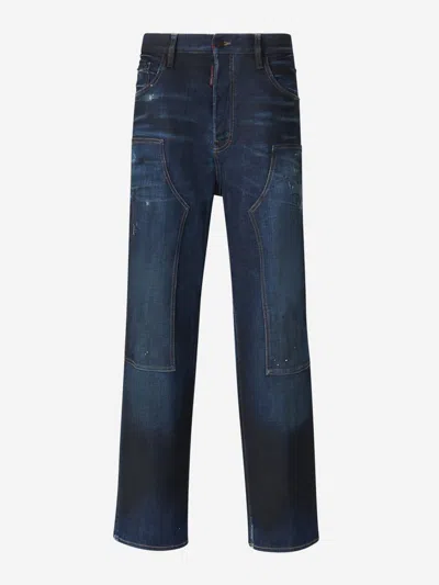 Dsquared2 Loose Fit Jeans In Blue
