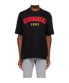 Dsquared2 Loose Fit Short-sleeved T-shirt In Black