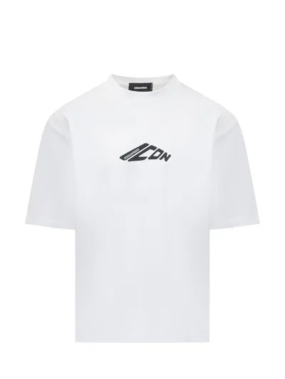 Dsquared2 Loose Fit T-shirt In White