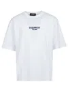 Dsquared2 White Cotton T-shirt With Logo In White