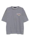 Dsquared2 Summer Lovers Striped Linen T-shirt In Multi