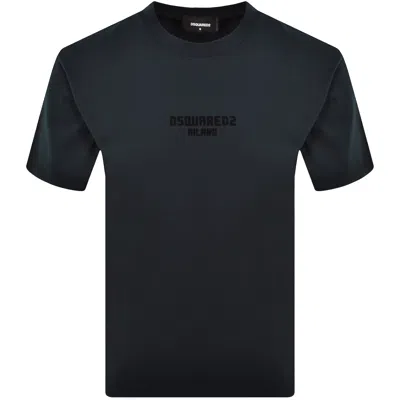 Dsquared2 Loose Fit T Shirt Navy In Blue