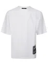 Dsquared2 Loose Fit T-shirt With Distinctive Side Detail In White