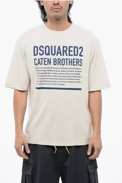 Dsquared2 Loose-fit T-shirt With Lettering In Multi