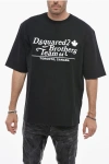 Dsquared2 Loose Fit Brothers Team T-shirt With Logo Print