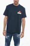 Dsquared2 Loose Fit T-shirt With Logo Print In Blue
