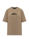 Dsquared2 Loose Fit Tee In Beige