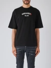 Dsquared2 Logo-print Cotton T-shirt In Nero