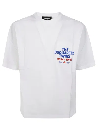 Dsquared2 Loose Fit Tee In White