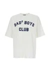 Dsquared2 Men White T-shirt With Logo Print On The Front In Cotton Man In Neutral