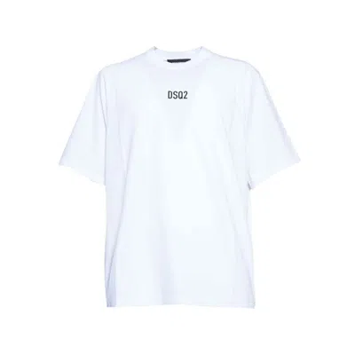 Dsquared2 Loose-fit White Cotton T-shirt