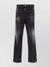 Dsquared2 Dsquared Men Black Stretch Denim Loose Jeans