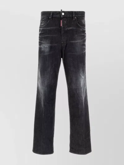 DSQUARED2 LOOSE STRAIGHT LEG DENIM JEANS