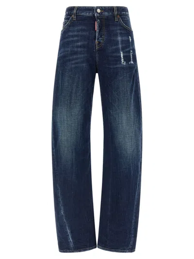 Dsquared2 'loose Twist Jeans' Jeans In Blue