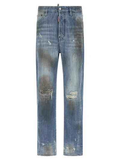 DSQUARED2 LOOSE TWISTED JEANS BLUE